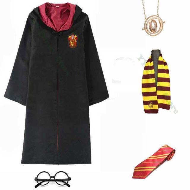 Crianças adulto feiticeiro robe cosplay magia escola uniforme